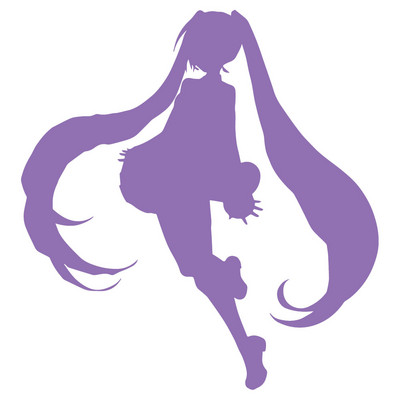 Magic Beauty Girl Silhouette Anime autómatricák és matricák, személyre szabott, módosított vízálló autótartozékok vinil matricák
