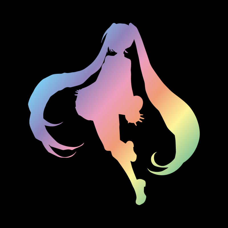 Magic Beauty Girl Silhouette Anime autómatricák és matricák, személyre szabott, módosított vízálló autótartozékok vinil matricák