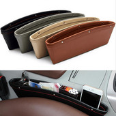 1PC Organizator de mașină de depozitare din piele PU Scaun auto Slit Gap Buzunar Depozitare Mănuși Slot Box 350*105*4 mm