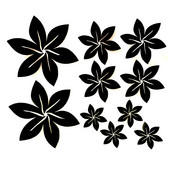 Lovely Flowers Leaf Reflective Vinyl Αυτοκόλλητο Αυτοκόλλητο Αυτοκόλλητο Τροποποιημένο στυλ Αυτοκόλλητο Αυτοκόλλητο Αδιάβροχο Αυτοκόλλητο Διακόσμηση DIY αξεσουάρ