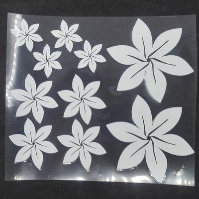 Lovely Flowers Leaf Reflective Vinyl Αυτοκόλλητο Αυτοκόλλητο Αυτοκόλλητο Τροποποιημένο στυλ Αυτοκόλλητο Αυτοκόλλητο Αδιάβροχο Αυτοκόλλητο Διακόσμηση DIY αξεσουάρ