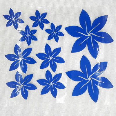 Lovely Flowers Leaf Reflective Vinyl Αυτοκόλλητο Αυτοκόλλητο Αυτοκόλλητο Τροποποιημένο στυλ Αυτοκόλλητο Αυτοκόλλητο Αδιάβροχο Αυτοκόλλητο Διακόσμηση DIY αξεσουάρ