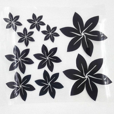 Lovely Flowers Leaf Reflective Vinyl Αυτοκόλλητο Αυτοκόλλητο Αυτοκόλλητο Τροποποιημένο στυλ Αυτοκόλλητο Αυτοκόλλητο Αδιάβροχο Αυτοκόλλητο Διακόσμηση DIY αξεσουάρ
