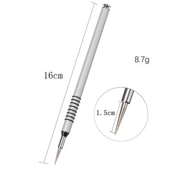 1 Σετ Dotting Tools for Nail Art Drawing Πινέλα ζωγραφικής Nail Dotting Pen UV Gel Liner Polish Brush Rhinestones Εργαλεία μανικιούρ