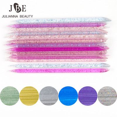 50/100 gab Atkārtoti lietojams kutikulas spiedējs Crystal Stick dubultā gala nagu mākslas kutikulas noņemšanas rīks pedikīra kopšanai nagu manikīra instrumenti