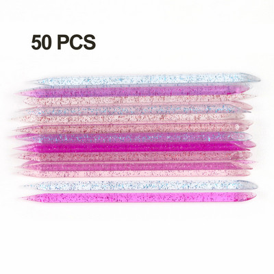 50/100 db Újrafelhasználható kutikula nyomó Crystal Stick kétvégű körömdíszítő kutikula eltávolító eszköz pedikűr ápoló köröm manikűr eszközök