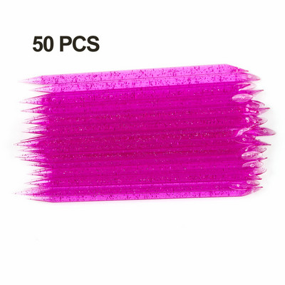50/100 db Újrafelhasználható kutikula nyomó Crystal Stick kétvégű körömdíszítő kutikula eltávolító eszköz pedikűr ápoló köröm manikűr eszközök