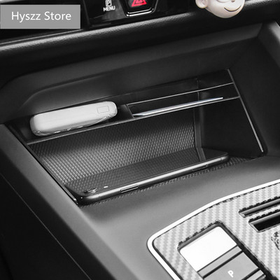 Кутия за централен подлакътник за кола за VW Golf 8 2020 Интериорни аксесоари Подреждане Подреждане Органайзер на централната конзола ЧЕРЕН