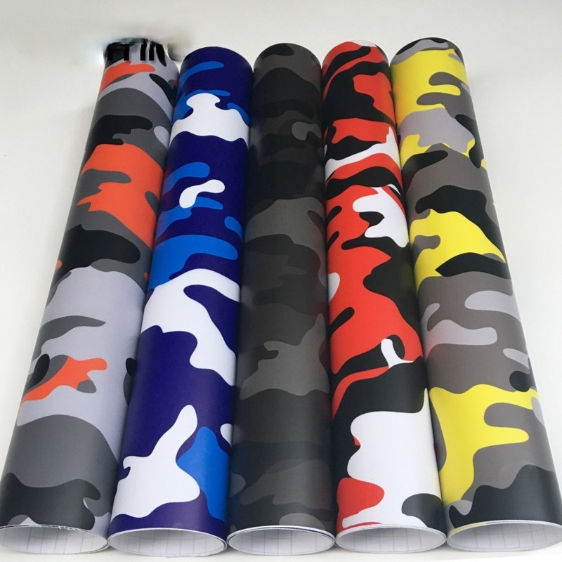 Αυτοκόλλητο DIY Camouflage Car Wrap με φιλμ Camo Digital Woodland Car Film Bike Console Laptop Computer Skin Motorcycle Camouflage Desert DIY