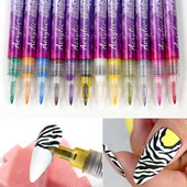 1db Nail Art Graffiti toll vízálló UV géllakk design pontfestő rajztoll barkácsolás absztrakt bélés körömdíszítő virágeszközökhöz