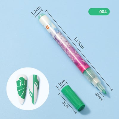 1db Nail Art Graffiti toll vízálló UV géllakk design pontfestő rajztoll barkácsolás absztrakt bélés körömdíszítő virágeszközökhöz