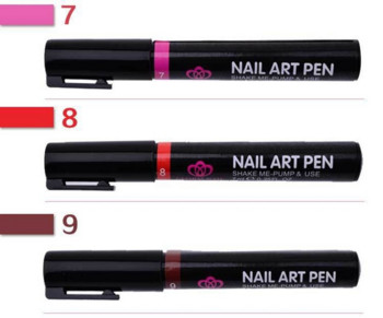 16 цвята Nail Art Painting Pen 3D Mandala DottingTools Аксесоари Бяло Червено Направи си сам Liner Flower Моливи Декорация Едро на едро