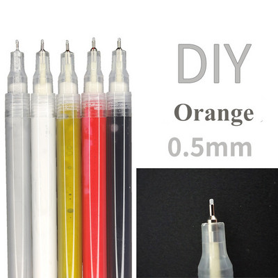 1 τμχ Graffiti Ακρυλικό Στυλό Νυχιών Student Cartoon Σχέδιο Ζωγραφική Pigment Liner Flower Nail Pencil Εργαλεία Λευκή DIY διακόσμηση