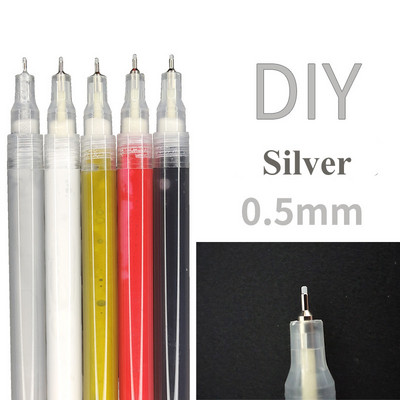 1 τμχ Graffiti Ακρυλικό Στυλό Νυχιών Student Cartoon Σχέδιο Ζωγραφική Pigment Liner Flower Nail Pencil Εργαλεία Λευκή DIY διακόσμηση