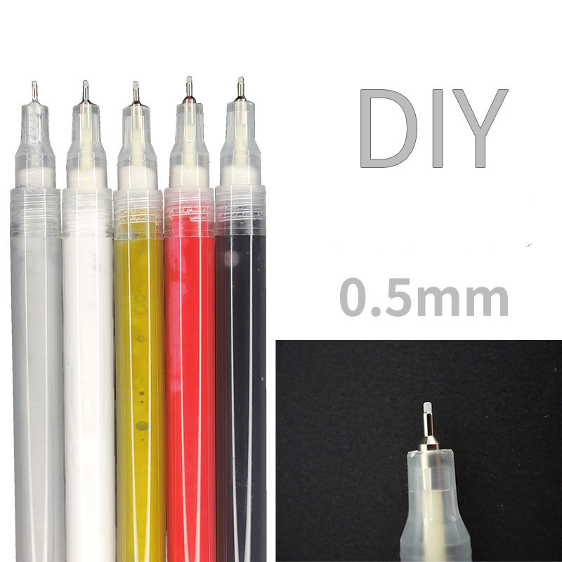 1 бр Графити Акрилна боя за нокти Писалка Студентски анимационни рисунки Живопис Пигментна линия Цвете Молив за нокти Инструменти Бяла декорация „направи си сам“