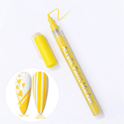 Nagu mākslas zīmēšanas pildspalva Grafiti pildspalva Ūdensizturīga Zīmēšanas Glezniecība Laineris Manikīrs Instrumenti Sieviešu Meitenes 3D DIY Nail Art Skaistuma rīki