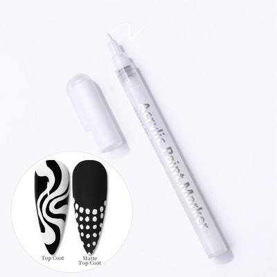 Nagu mākslas zīmēšanas pildspalva Grafiti pildspalva Ūdensizturīga Zīmēšanas Glezniecība Laineris Manikīrs Instrumenti Sieviešu Meitenes 3D DIY Nail Art Skaistuma rīki
