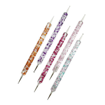 1σετ UV Gel Nail Art Brush Nail Art Dotting Pen Σετ ζωγραφικής Σετ DIY Design Nail Art Dotting Tools Αξεσουάρ μανικιούρ