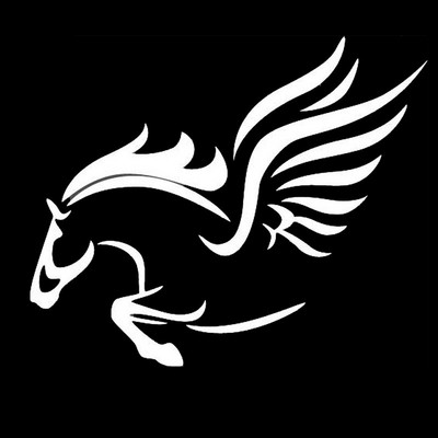 18 cm-es autómatricák egyéni kreatív Pegasus vinyl matricák autó motorkerékpár lökhárító karosszériája hátsó ablak díszmatricái