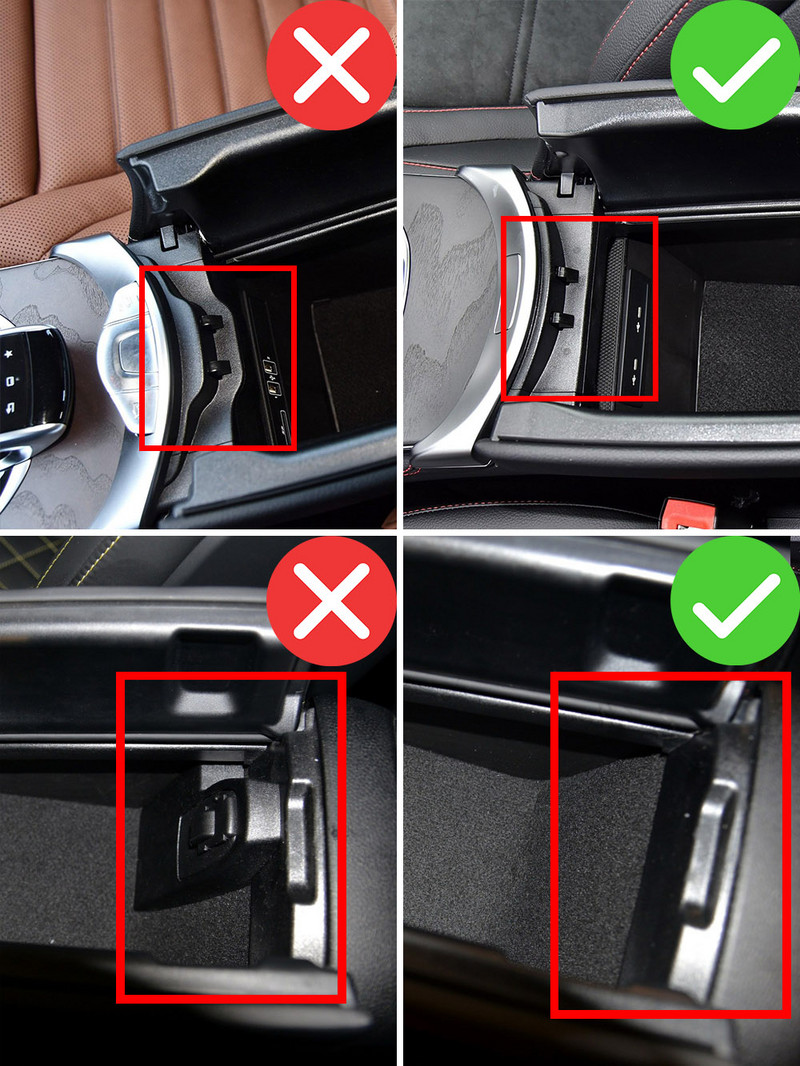 Mercedes Benz EQC GLC C klass C200 C180 GLC250 MB W205 X253 keskjuhtimiskonsooli käetoe kasti jaoks.