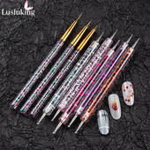 8db/készlet Manikűr ecsetek készletek Dotting Pen Acrylic Pro körömhosszabbító festő köröm ecsetek Nail Art gél körömlakk eszközökhöz