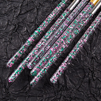 8 τμχ/σετ Βούρτσες Μανικιούρ Σετ Dotting Pen Acrylic Pro Nail Extension Βούρτσες ζωγραφικής για Nail Art Gel Εργαλεία βερνικιού νυχιών