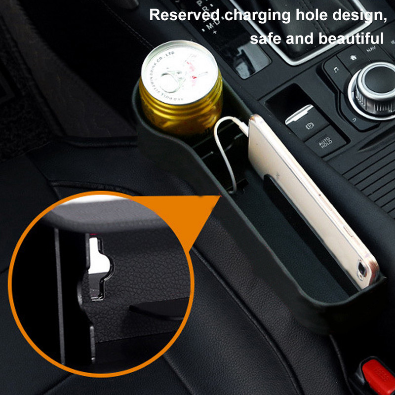 Hot CarAuto Seat Rések tárolódoboz rendszerező pénztárca telefonhoz cigaretta rés zsebben autós tárolódoboz tartozékok