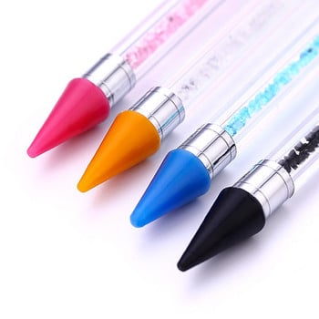 PinPai Crayon Метална глава Пирон Акрилна писалка с точки кристали Crystal Diamond Studs Picker Восъчни моливи Акрилни мъниста Дръжка Инструмент