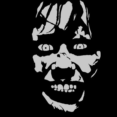 Halloween Horror Avatar matrica Kreatív Ijesztő dekoráció autótartozékokhoz Vinyl vízálló fényvédő karcálló Kk10cm