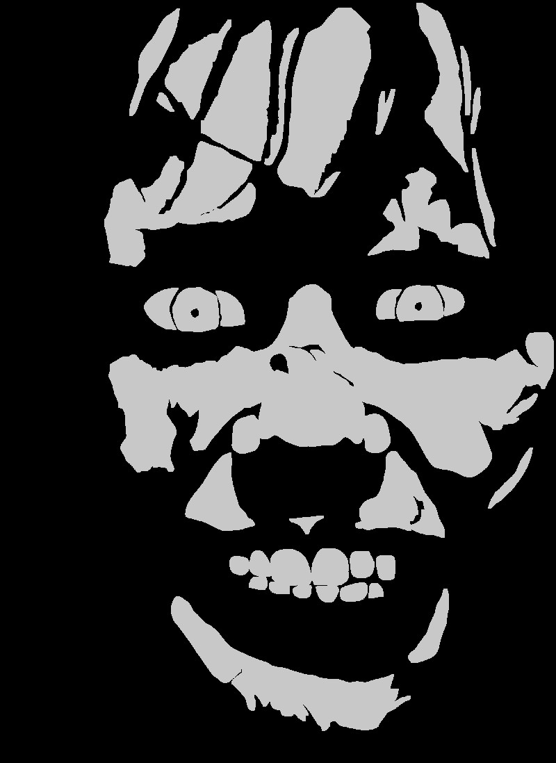 Halloween Horror Avatar matrica Kreatív Ijesztő dekoráció autótartozékokhoz Vinyl vízálló fényvédő karcálló Kk10cm