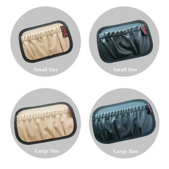Универсална кожена мрежеста чанта за съхранение на кола Автомобилна джобна облегалка на седалката за кола Органайзер за кола Кутия Портмонета Автомобилни аксесоари