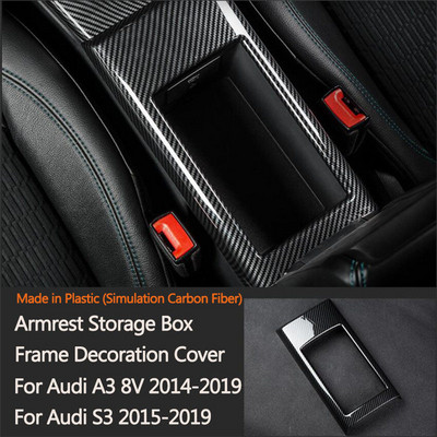 1db Autótartozékok Központi kartámasz tárolódoboz Audi A3 8V S3 S4 S5 A4 A5 B8 B9 8T Q2 Q2L Q3 8U Q5 8R Car Stylinghez