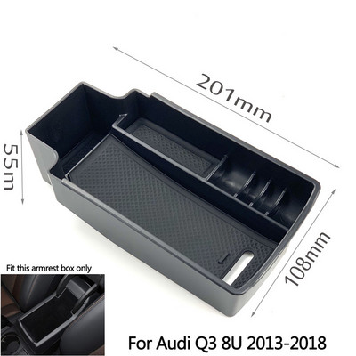 1db Autótartozékok Központi kartámasz tárolódoboz Audi A3 8V S3 S4 S5 A4 A5 B8 B9 8T Q2 Q2L Q3 8U Q5 8R Car Stylinghez