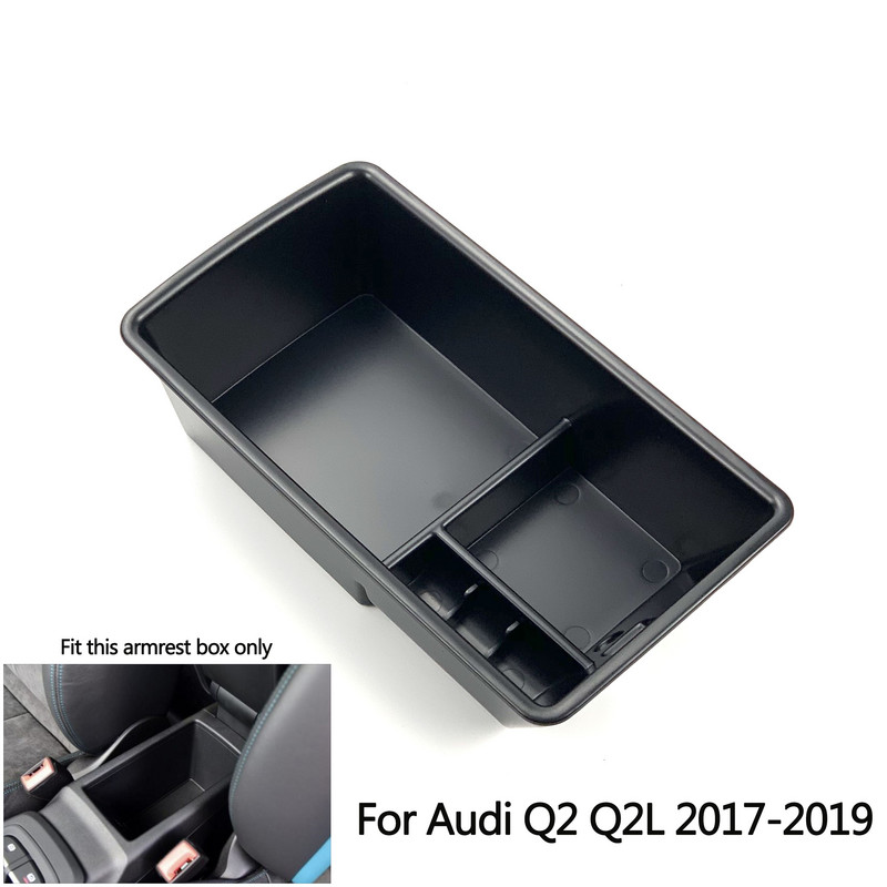 1db Autótartozékok Központi kartámasz tárolódoboz Audi A3 8V S3 S4 S5 A4 A5 B8 B9 8T Q2 Q2L Q3 8U Q5 8R Car Stylinghez