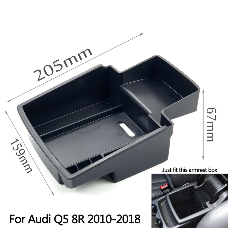1db Autótartozékok Központi kartámasz tárolódoboz Audi A3 8V S3 S4 S5 A4 A5 B8 B9 8T Q2 Q2L Q3 8U Q5 8R Car Stylinghez