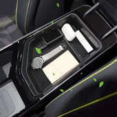 1SET autós központi konzol kartámasz tárolódoboz tartó belső rendszerező kesztyűtartó a KIA EV6 2022-hez