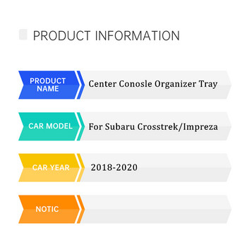 За Subaru Crosstrek Impreza 2018-2021 2022 2023 Централна конзола на автомобила Чаша Поставка за телефонна карта Кутия за съхранение Органайзер на тава за превключване на скоростите