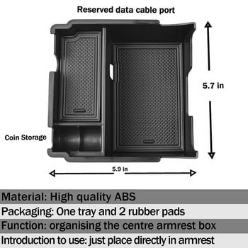 Για Subaru Crosstrek Impreza 2018-2021 2022 2023 Car Center Console Cup Θήκη κάρτας τηλεφώνου Κουτί αποθήκευσης Gear Shift Tray Organizer