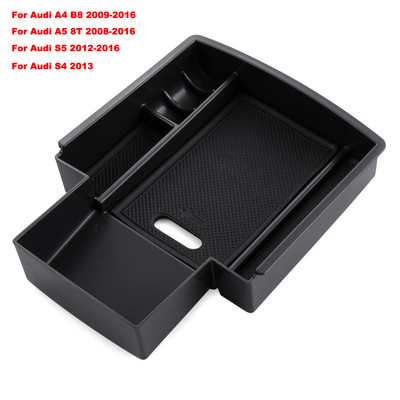 1vnt Automobilių priedai Centrinio porankio laikymo dėžutė, skirta Audi A3 8V S3 S4 S5 A4 A5 B8 B9 8T Q2 Q2L Q3 8U Q5 8R Car Styling