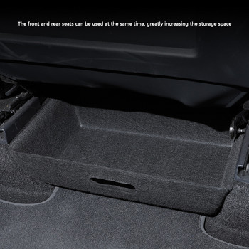 Нов за Tesla Model Y 2021 Калъф за органайзер за съхранение под седалката на автомобила Черна кутия за чекмедже за съхранение Подходящи аксесоари за автомобилен интериор