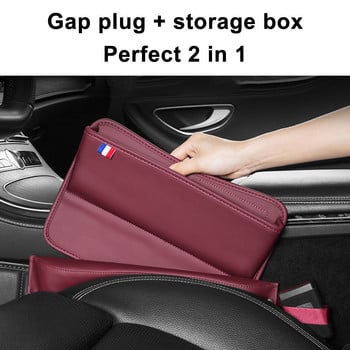 Car Organizer PU Δερμάτινο Αποθηκευτικό Κάθισμα Αυτοκινήτου Σχισμές Κενό Αποθήκευση Τσέπης Αποθήκευση Καθίσματος Αυτοκινήτου Υποδοχή Εσωτερικής Διακόσμησης Βύσμα πλήρωσης Gap Βάση τηλεφώνου