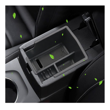LFOTPP Car Central Storage Box For Arkana 2021 2022 Αντιολισθητικό λαστιχένιο υποβραχιόνιο Κουτί αποθήκευσης Auto Εσωτερικό Αξεσουάρ τακτοποίησης Μαύρο