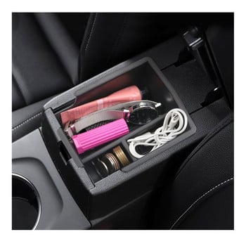 LFOTPP Car Central Storage Box For Arkana 2021 2022 Αντιολισθητικό λαστιχένιο υποβραχιόνιο Κουτί αποθήκευσης Auto Εσωτερικό Αξεσουάρ τακτοποίησης Μαύρο