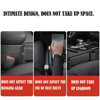 Πλαϊνό κάθισμα αυτοκινήτου Βάση ποτηροθήκης Multi-λειτουργικό Auto Seat Gap Filler Storage Box Seat Seat Pocking Αξεσουάρ τακτοποίησης