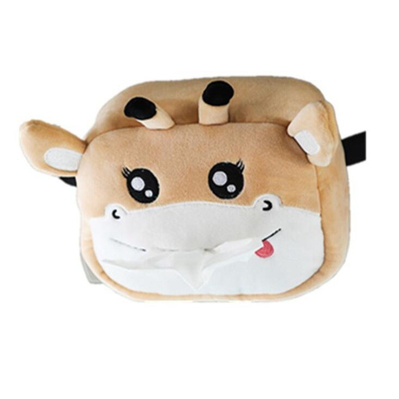 Mielas animacinių filmų automobilio audinių dėžutė pliušinių servetėlių laikiklis Universalus namų kambario popierinis dėklas gyvūnų dekoravimui