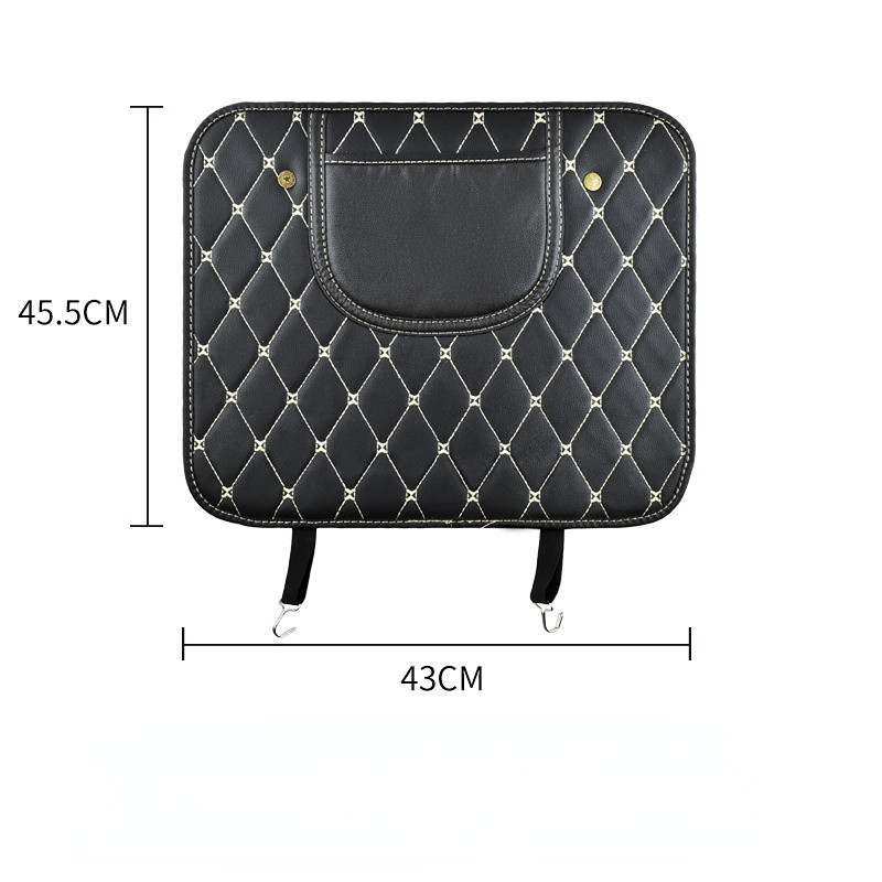 1/2 vnt PU odinė automobilio sėdynės nugaros apsauga, vidinė nuo smūgio apsauganti pagalvėlė vaikams, apsauganti nuo nešvarumų kilimėlių automobilių priedai