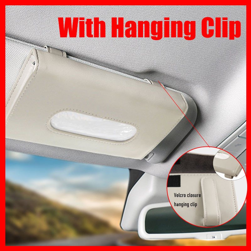 Auto salvrätikukarp auto päikesesirmi kangakarbi hoidik Auto sisemine hoiustamismaski hoiukarbi kaunistus universaalsete autotarvikute jaoks