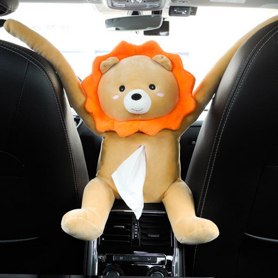 Rippuva auto sisemise käetoe karbiga Päikesesirmi pumpamiskarbiga pumbatav auto multifilm armsad loomingulised kangakarbid