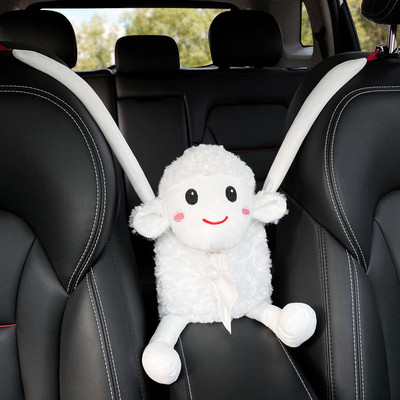 Rippuva auto sisemise käetoe karbiga Päikesesirmi pumpamiskarbiga pumbatav auto multifilm armsad loomingulised kangakarbid