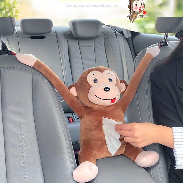 Rippuva auto sisemise käetoe karbiga Päikesesirmi pumpamiskarbiga pumbatav auto multifilm armsad loomingulised kangakarbid